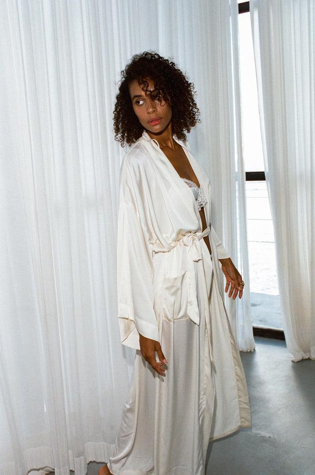 nina des criquets Kimono "AUBÉPINE" Crème