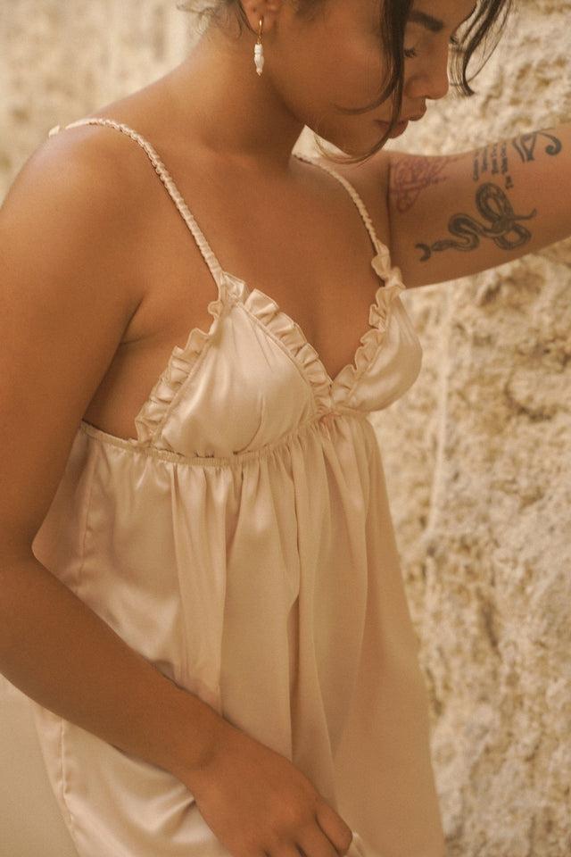 Nina Des Criquets Nuisette "SOLANGE" Crème