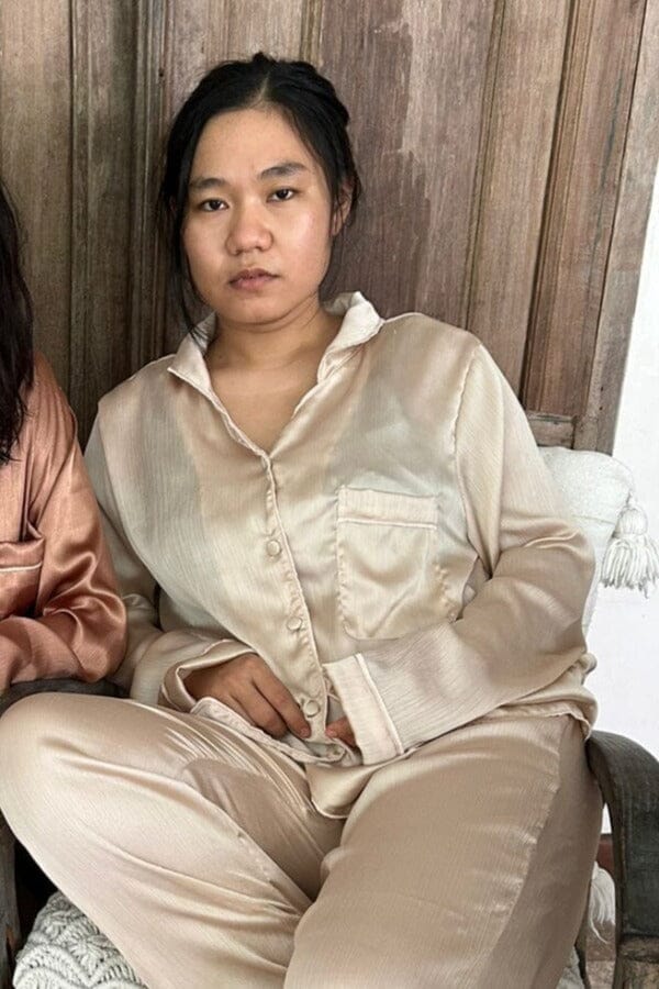 Nina Des Criquets Pyjama "CHARLOTTE" Amande