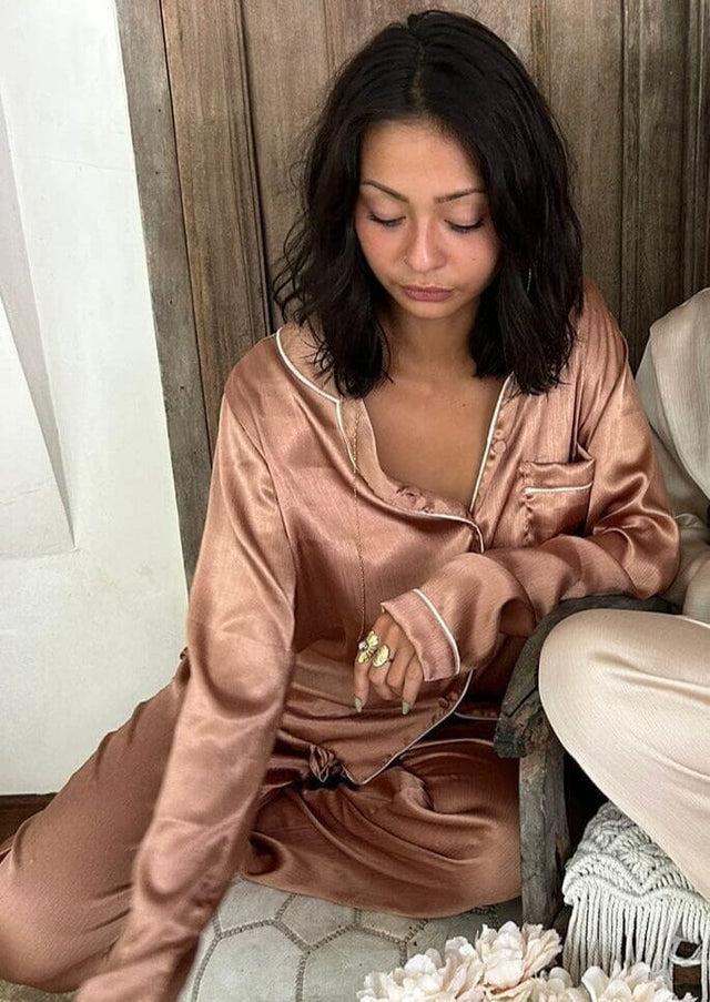 nina des criquets Pyjama "CHARLOTTE" Cuivre