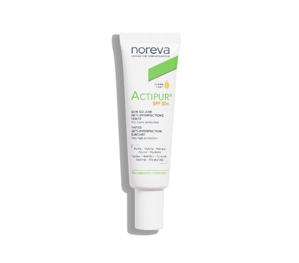 noreva Soin solaire anti-imperfections teinté SPF50+ Teinte claire