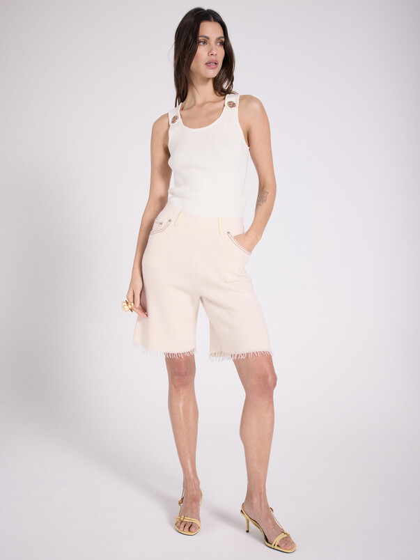 notshy Bermuda cachemire Takis Bermuda cachemire 2 fils jauge 12