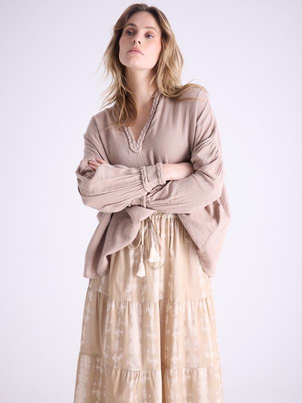 Notshy Blouse Coton Clovis Blouse Double Gaze De Coton