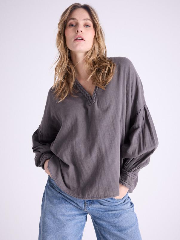 notshy Blouse coton Clovis Blouse double gaze de coton