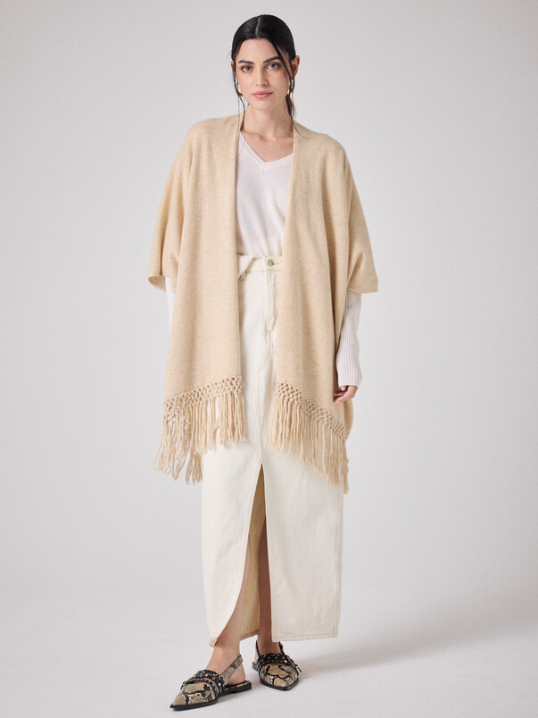 Notshy Cape Cachemire Juliette Cape Cachemire 2 Fils Jauge 12