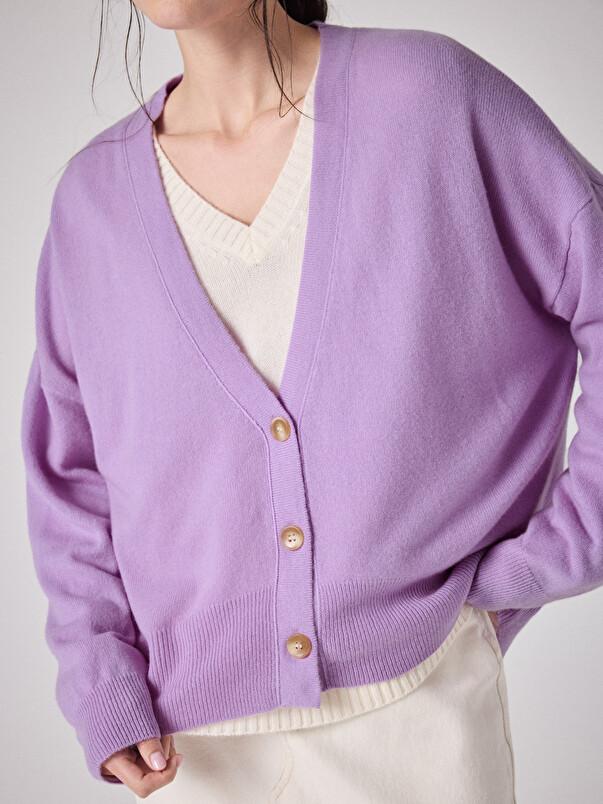 Notshy Cardigan Cachemire Manille Cardigan Cachemire 2 Fils Jauge 12
