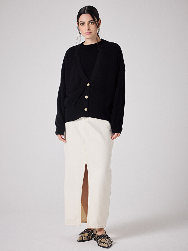 Notshy Cardigan Cachemire Manille Cardigan Cachemire 2 Fils Jauge 12