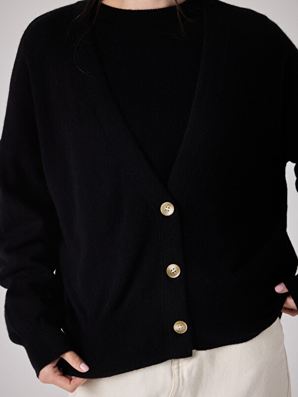 Notshy Cardigan Cachemire Manille Cardigan Cachemire 2 Fils Jauge 12