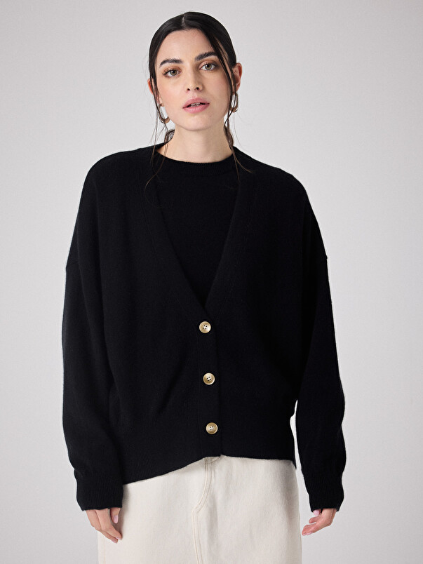 notshy Cardigan cachemire Manille Cardigan cachemire 2 fils jauge 12