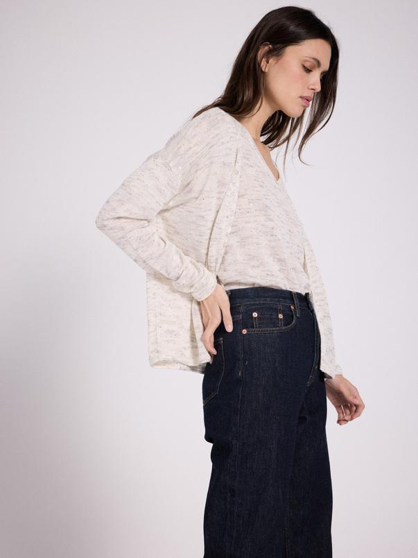 Notshy Cardigan Willow Cardigan Coton Lin Polyamide Et Sequins