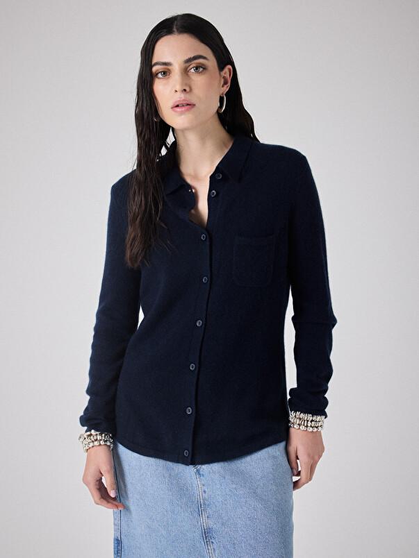 notshy Chemise cachemire Albertine Chemise cachemire 2 fils 12GG