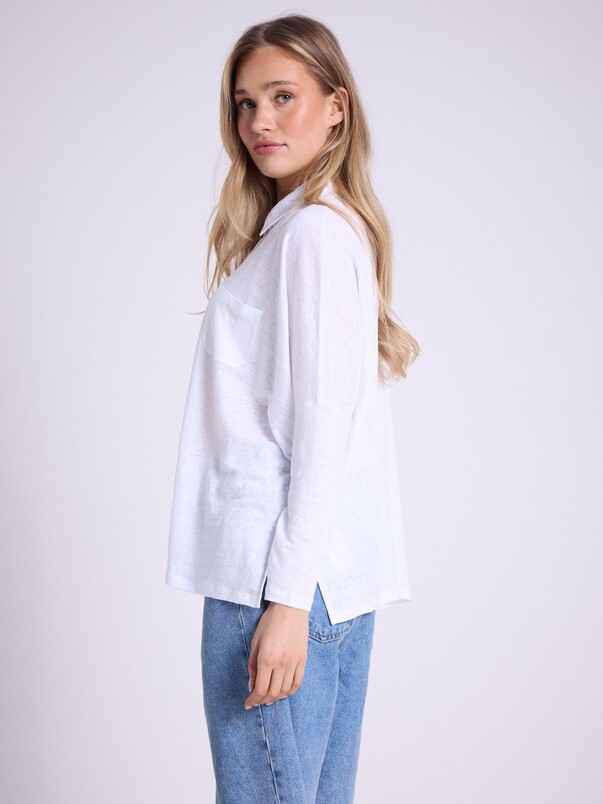Notshy Chemise Poncho Lin Serena Chemise Jersey De Lin