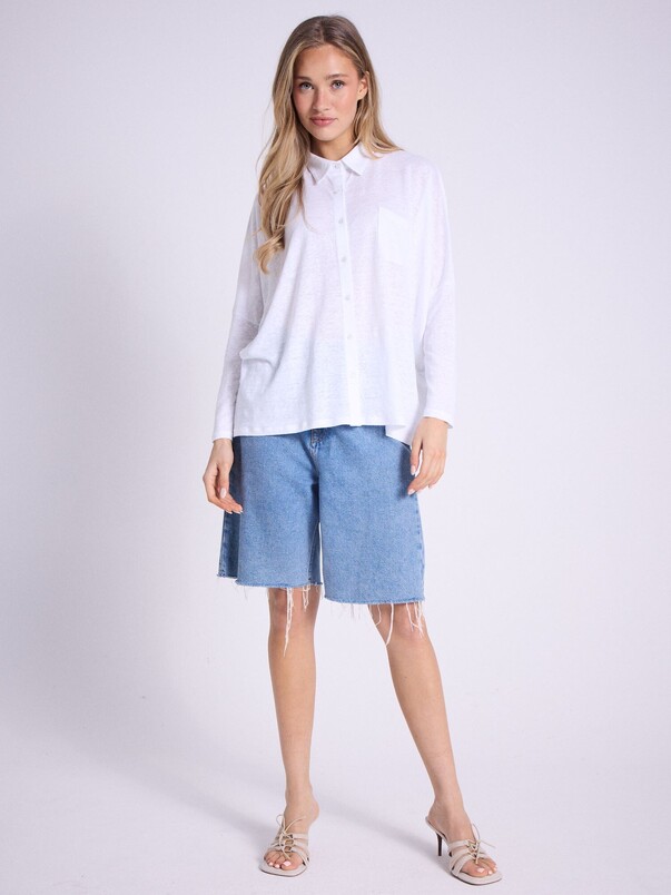Notshy Chemise Poncho Lin Serena Chemise Jersey De Lin