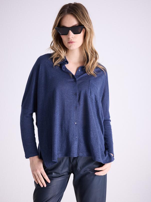 Notshy Chemise Poncho Lin Serena Chemise Jersey De Lin