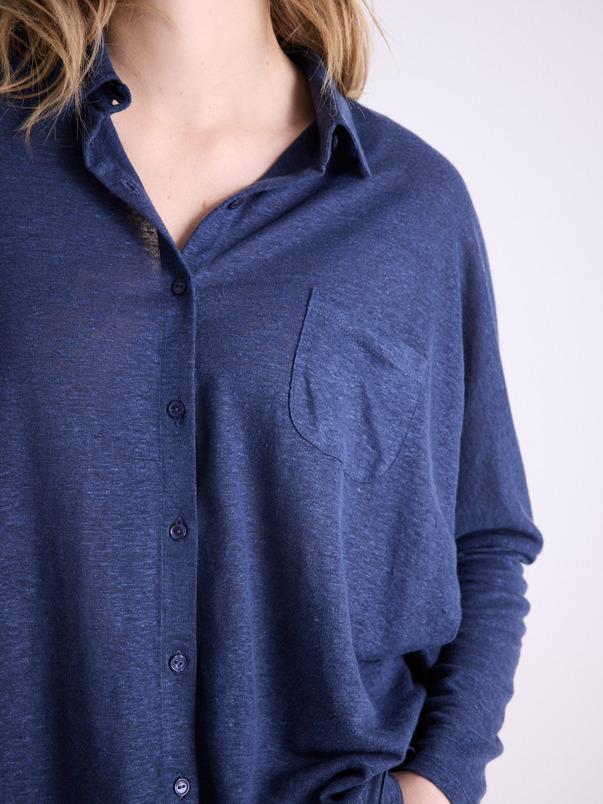 notshy Chemise poncho lin Serena Chemise jersey de lin