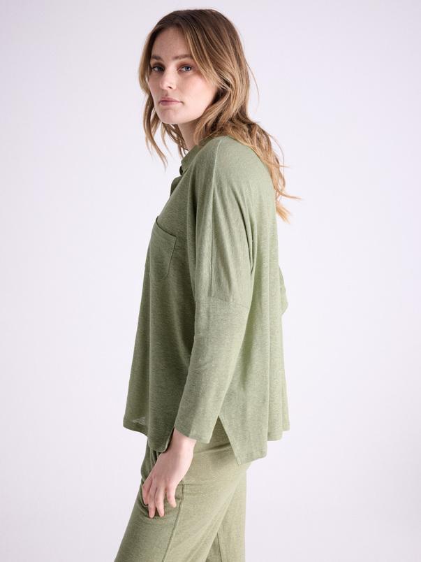 Notshy Chemise Poncho Lin Serena Chemise Jersey De Lin
