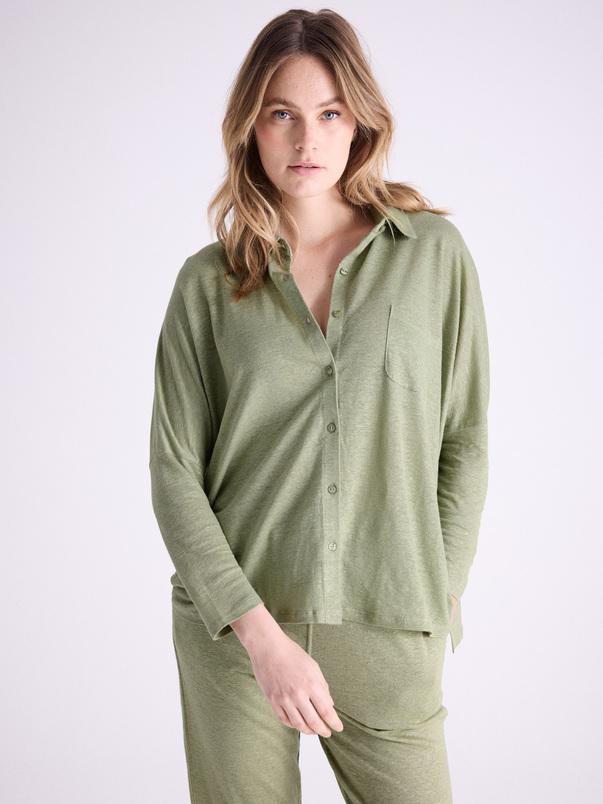 notshy Chemise poncho lin Serena Chemise jersey de lin
