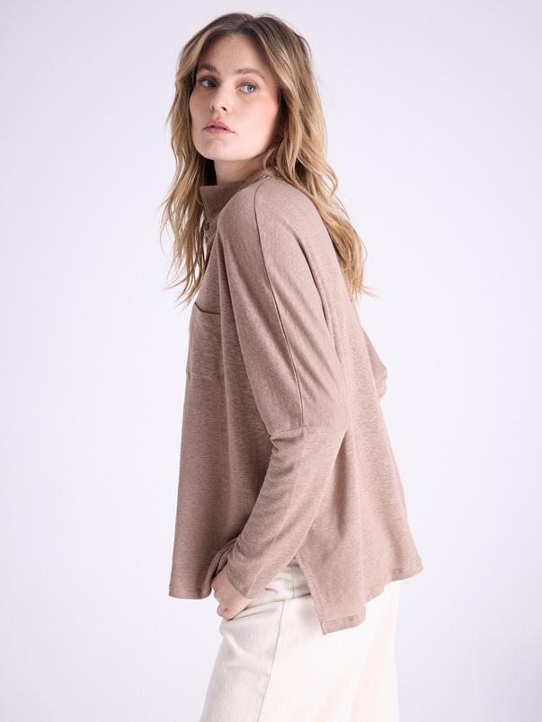 Notshy Chemise Poncho Lin Serena Chemise Jersey De Lin