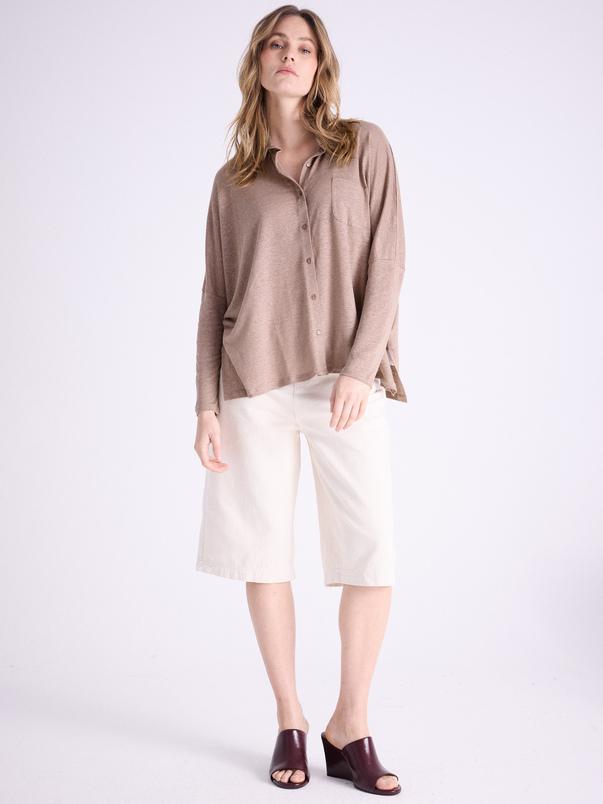 Notshy Chemise Poncho Lin Serena Chemise Jersey De Lin