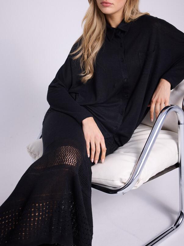 Notshy Chemise Poncho Lin Serena Chemise Jersey De Lin