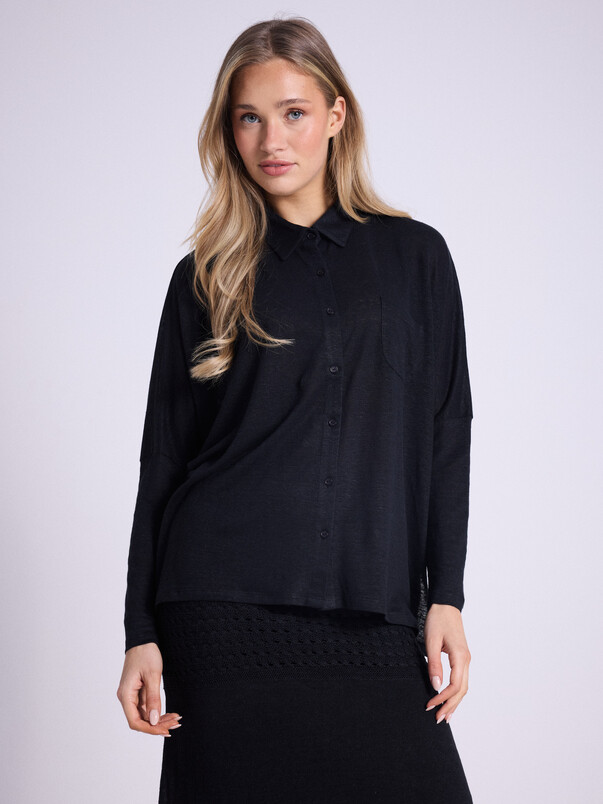 notshy Chemise poncho lin Serena Chemise jersey de lin