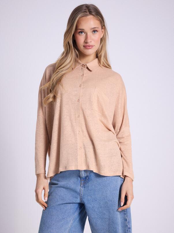 notshy Chemise poncho lin Serena Chemise jersey de lin