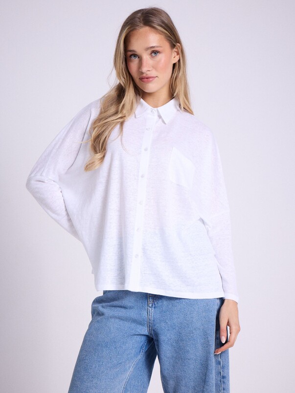 notshy Chemise poncho lin Serena Chemise jersey de lin