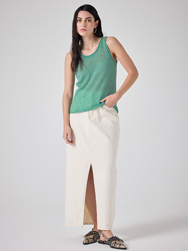 Notshy Débardeur Cachemire Light Persee Débardeur Cachemire 2 Fils Jauge 9