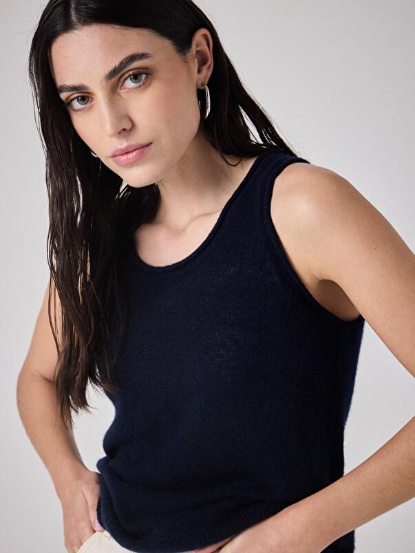 Notshy Débardeur Cachemire Light Persee Débardeur Cachemire 2 Fils Jauge 9