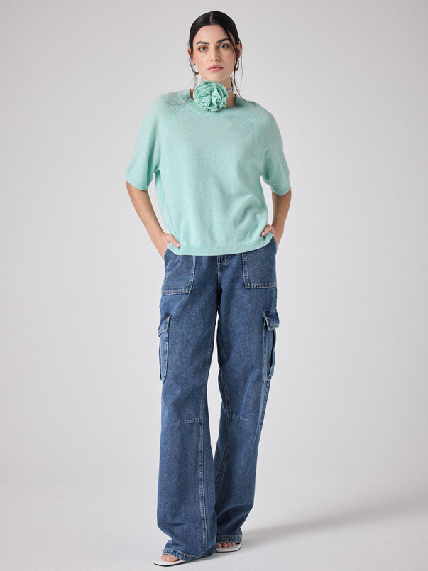 Notshy Fleur Cachemire Paloma Accessoire Cachemire 2 Fils Jauge 12