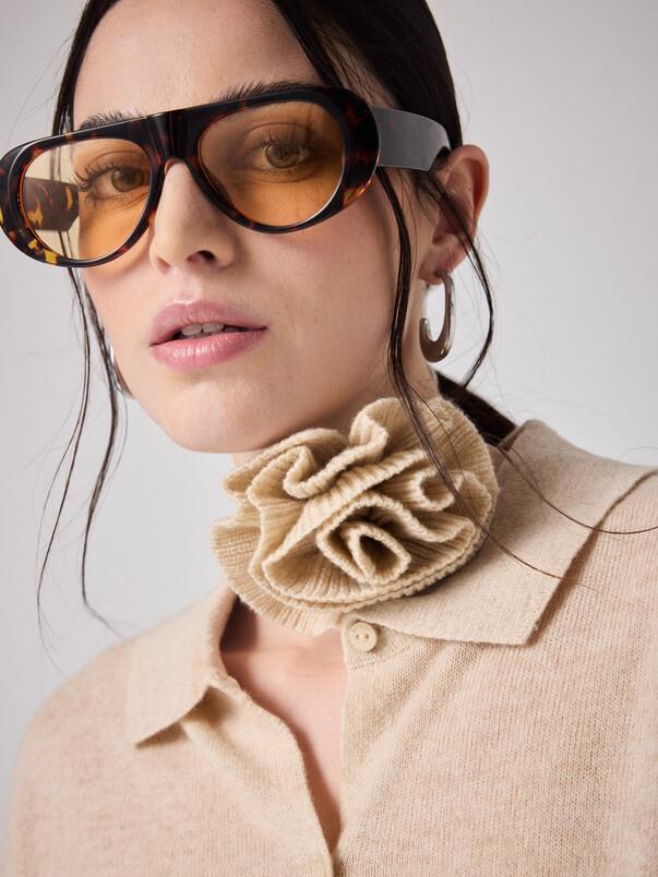 notshy Fleur cachemire Paloma Accessoire cachemire 2 fils jauge 12