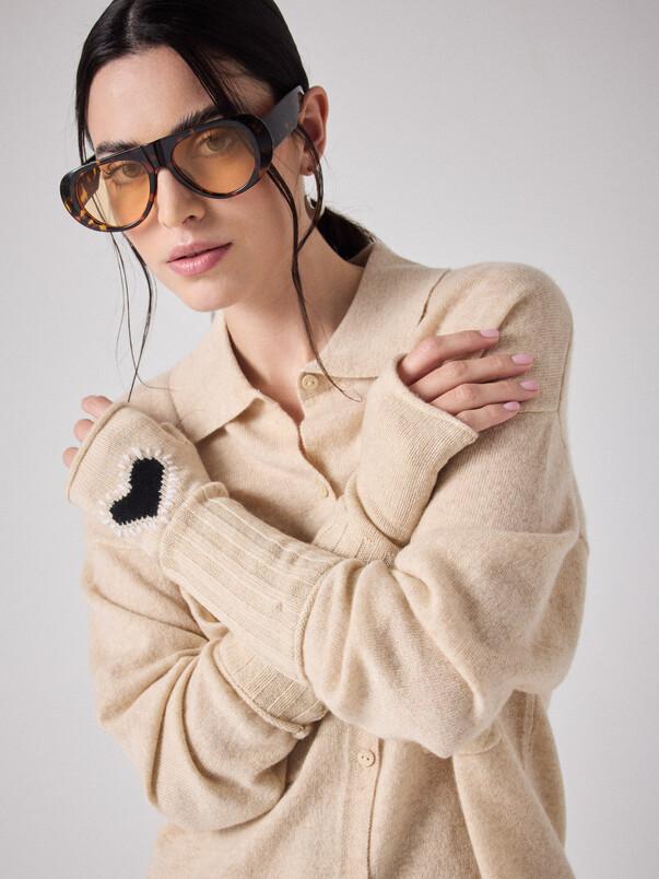 Notshy Mitaines Cachemire Jules Paire De Mitaines Cachemire 2 Fils 7GG