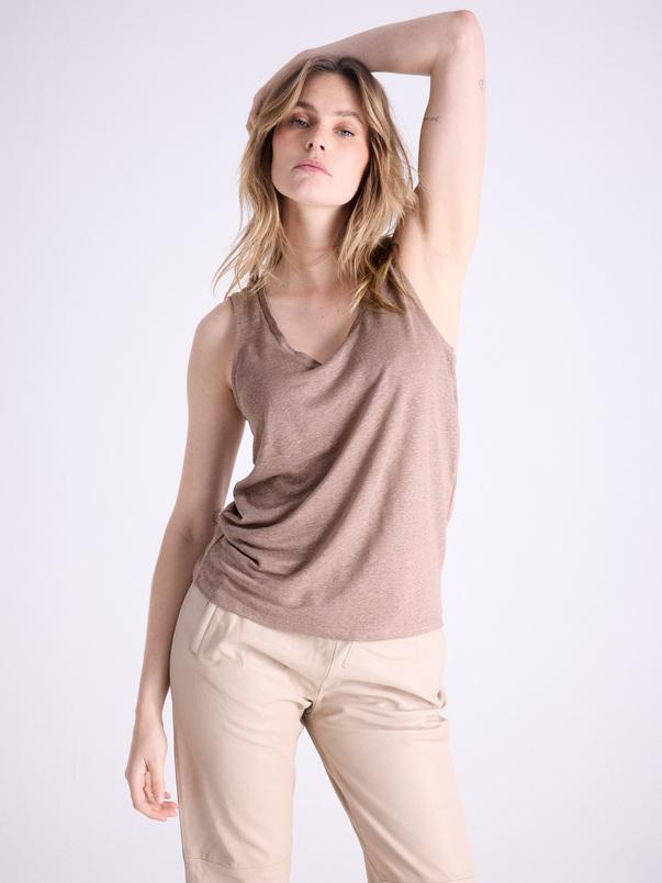 notshy Débardeur lin Yana Débardeur jersey de lin