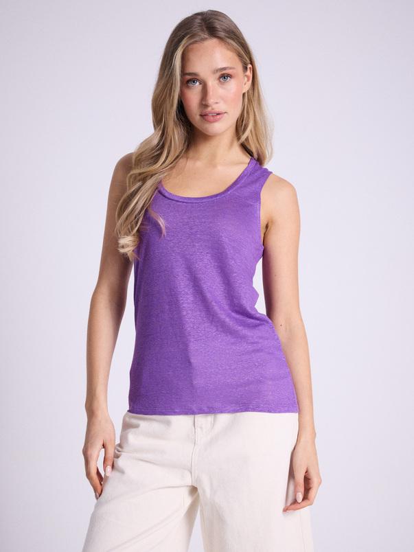 notshy Débardeur lin Yana Débardeur jersey de lin