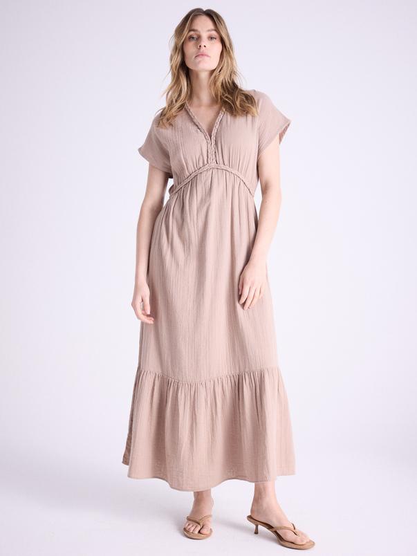 notshy Robe coton Soa Robe double gaze de coton