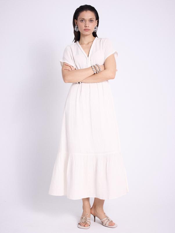 notshy Robe coton Soa Robe double gaze de coton