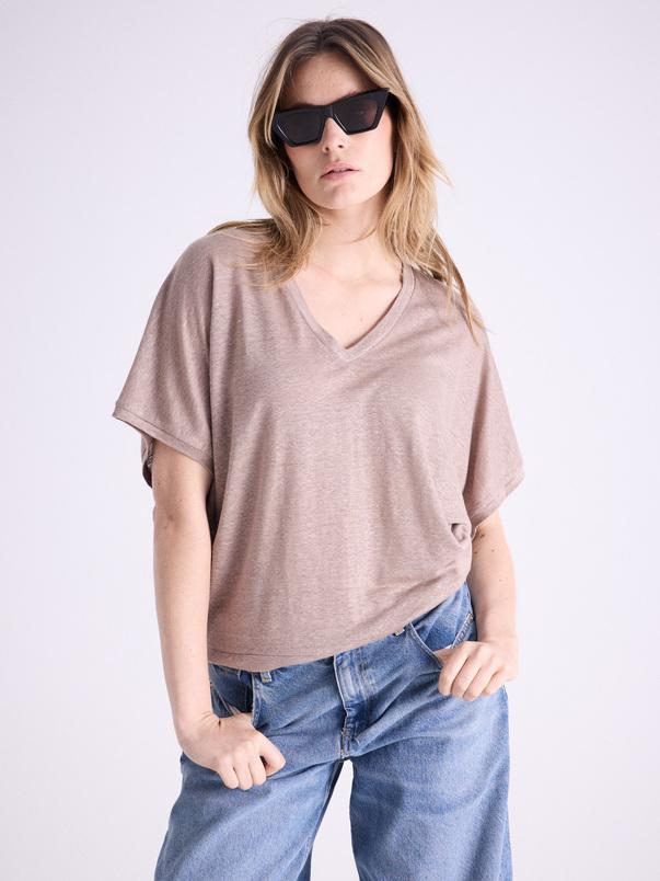 notshy T-shirt lin Sophia T-shirt jersey de lin