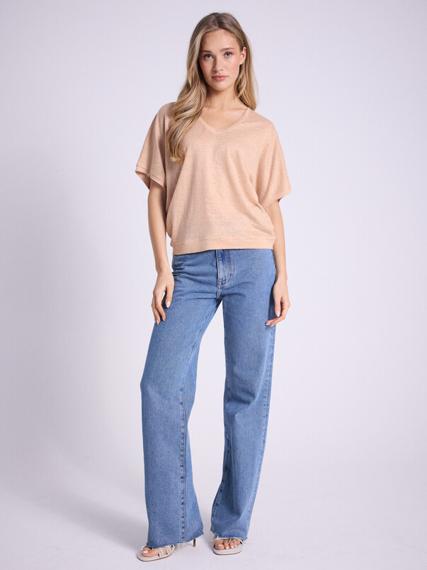 notshy T-shirt lin Sophia T-shirt jersey de lin