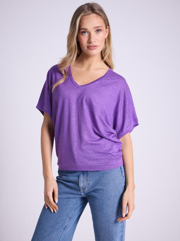notshy T-shirt lin Sophia T-shirt jersey de lin