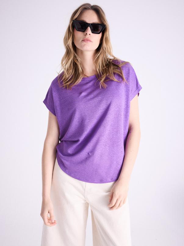 notshy T-shirt lin Zoe T-shirt jersey de lin