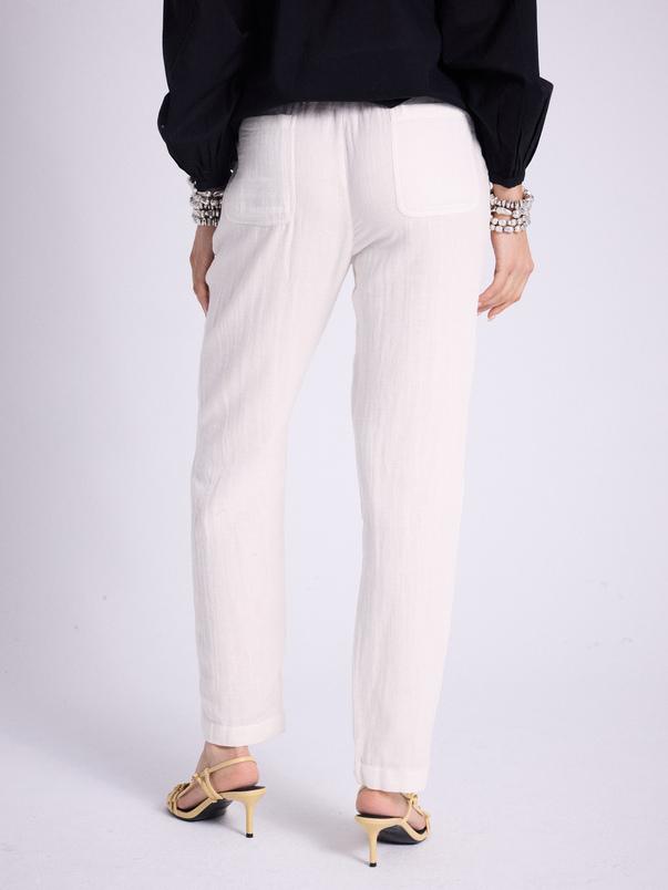 Notshy Pantalon Coton Monaco Pantalon Double Gaze Coton