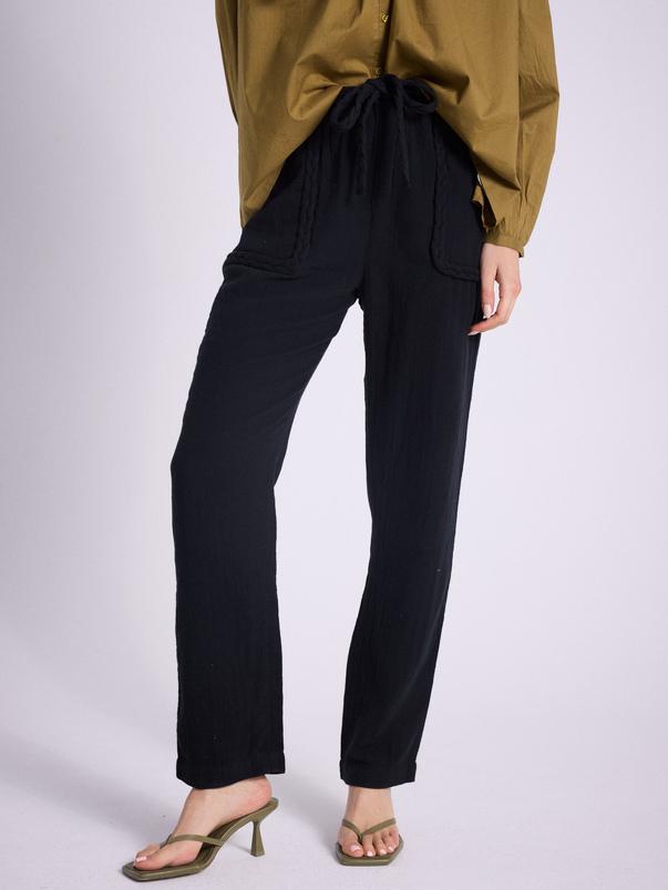 Notshy Pantalon Coton Monaco Pantalon Double Gaze Coton