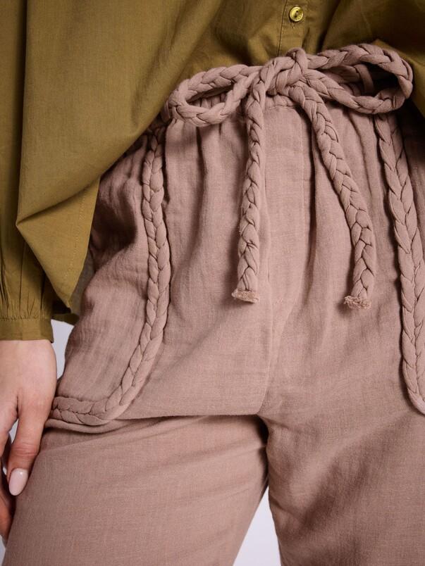 Notshy Pantalon Coton Monaco Pantalon Double Gaze Coton