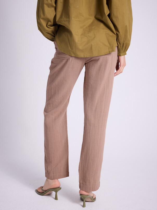 Notshy Pantalon Coton Monaco Pantalon Double Gaze Coton