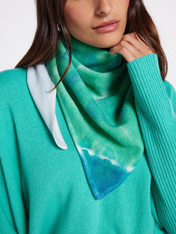 Notshy Petit Triangle Cachemire Josh Écharpe En Cachemire 2 Fils Jauge 12