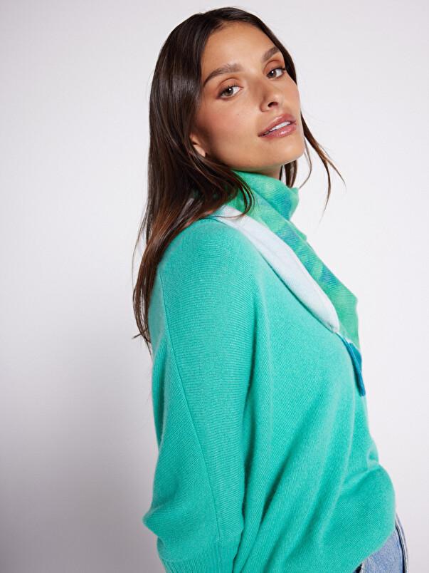 Notshy Petit Triangle Cachemire Josh Écharpe En Cachemire 2 Fils Jauge 12