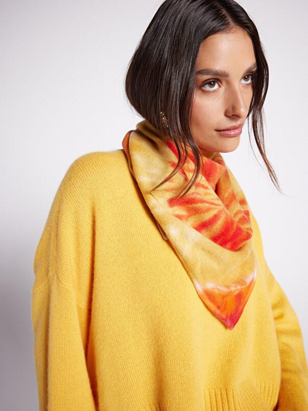 Notshy Petit Triangle Cachemire Josh Écharpe En Cachemire 2 Fils Jauge 12