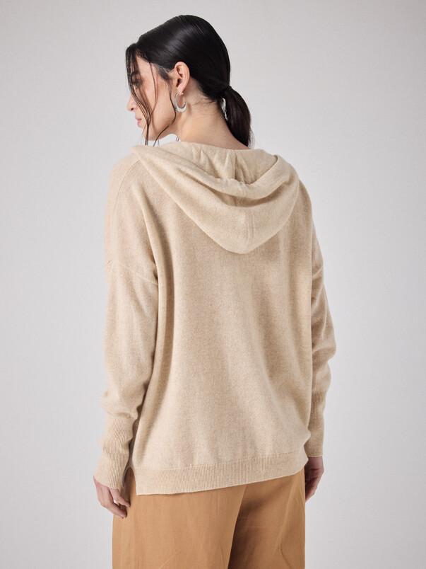 Notshy Pull à Capuche Cachemire Ariana Pull Cachemire 2 Fils Jauge 12