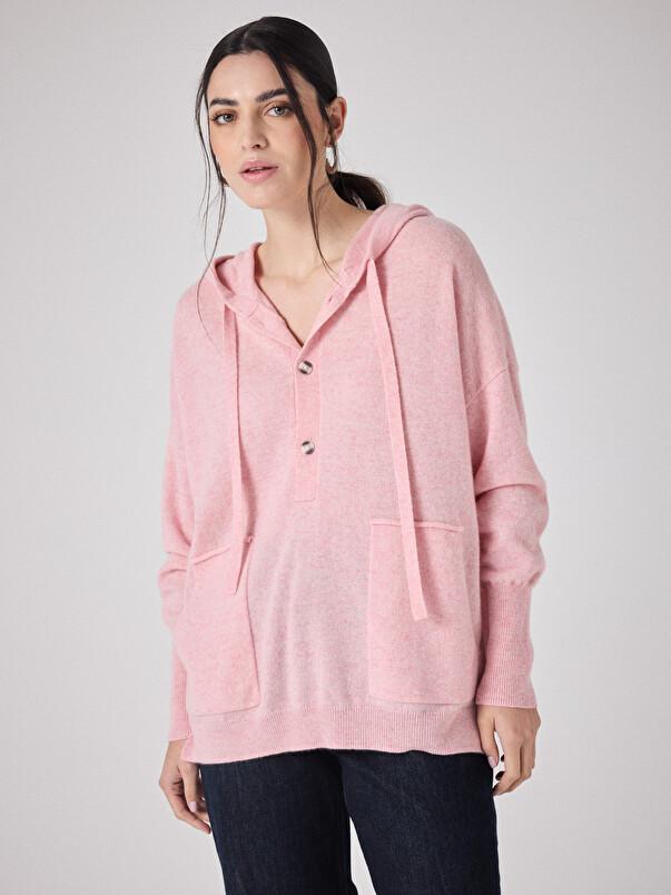 Notshy Pull à Capuche Cachemire Ariana Pull Cachemire 2 Fils Jauge 12