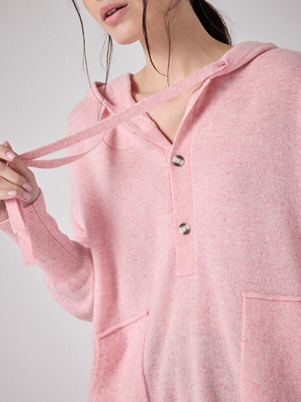 Notshy Pull à Capuche Cachemire Ariana Pull Cachemire 2 Fils Jauge 12